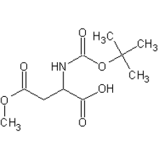 2-[(tert-butoxycarbonyl)amino]-4-methoxy-4-oxobutanoic acid